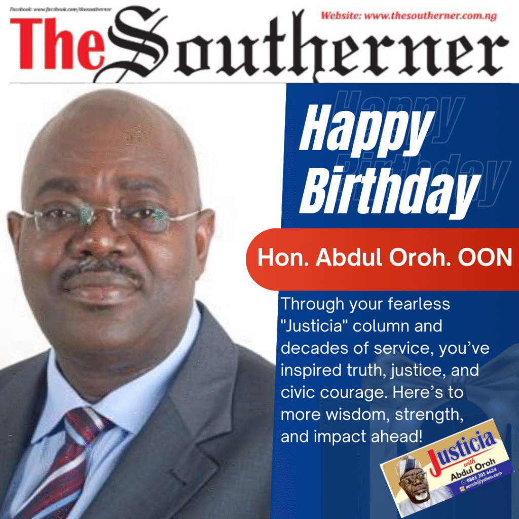 Happy Birthday, Hon. Abdul S. Oroh, OON! 🎉